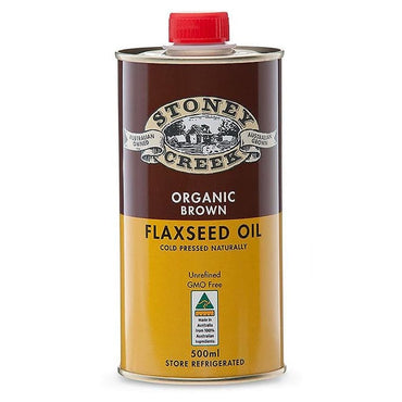 Stoney Creek Organic Flaxseed Oil Brown 500ml